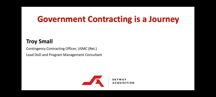 Government Contracting is a Journey