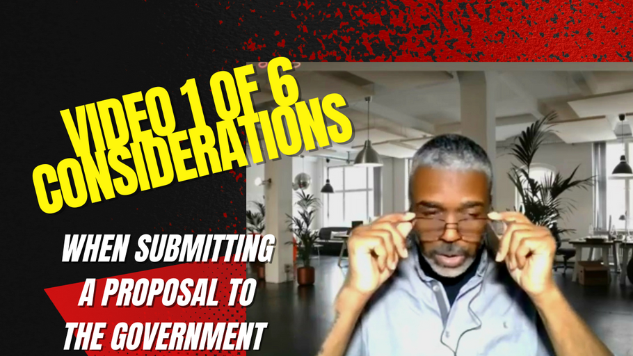 One of 6 Key Considerations when submitting a Proposal to a Government Contract – Ep#26 #troyasmall
